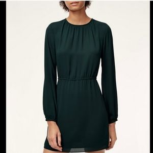 Sunday Best Poppins Dark Green Long Sleeve Dress